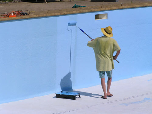 pool paint coming off on feet